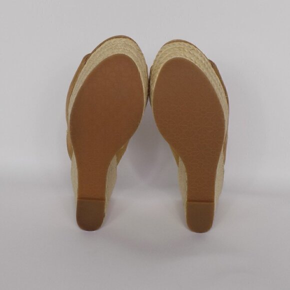 Kate Spade New York Slide Wedge Sandals Espadrille 4" Heel Suede Size 9.5 Thea - Picture 9 of 11